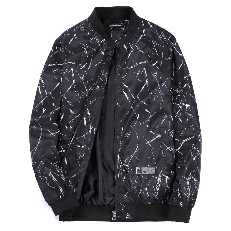 Spring Men Jacket Coats Sportswear O Neck Jacket Zipper Windbreaker Men