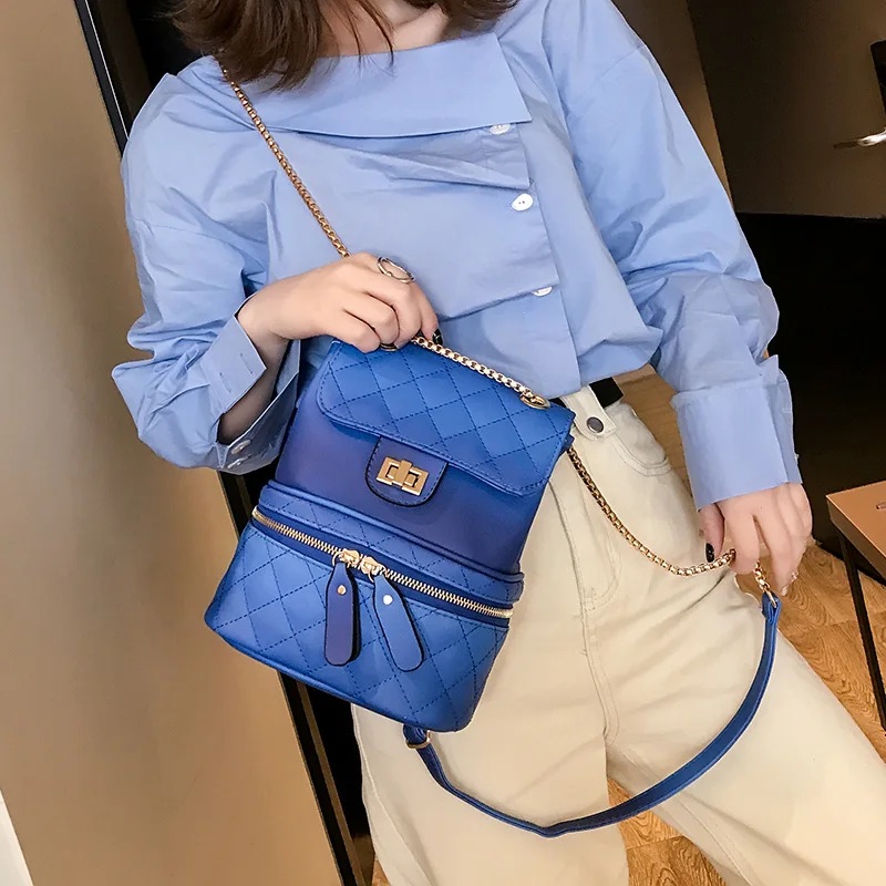 

JI HAO Bags for Women 2019 New Fashion Zipper Ladies Backpack PU Leather High Quality School Bag Shoulder Bag Travel back pack