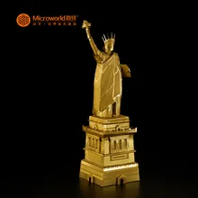 Microworld 3D металлическая головоломка Статуя Модель свободы DIY лазерная резка Модель-пазл подарки для обучающие игрушки для взрослых Рабочий стол dec