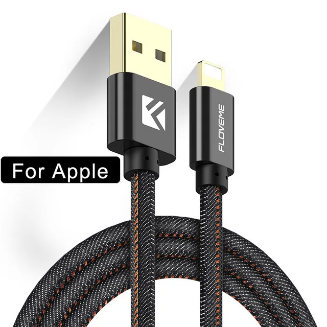 FLOVEME 0. 3 м Micro USB кабель C type-C зарядное устройство передачи данных телефонный кабель для iPhone 7 8 X для samsung S8 S9 зарядный кабель - Цвет: For iPhone Black