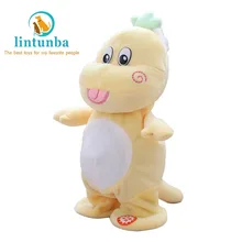 1 шт. электронных динозавров мягкие плюшевые игрушки Ходить Пение dangcing чучело музыка куклы интеллектуальные для детей