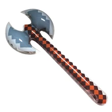 Надувные Крупногабаритные Пластиковые Двухсторонние сильные игрушечные топоры Надувные Меч оружие игрушка проп 96 прозрачный ПВХ для детей от 3-х лет