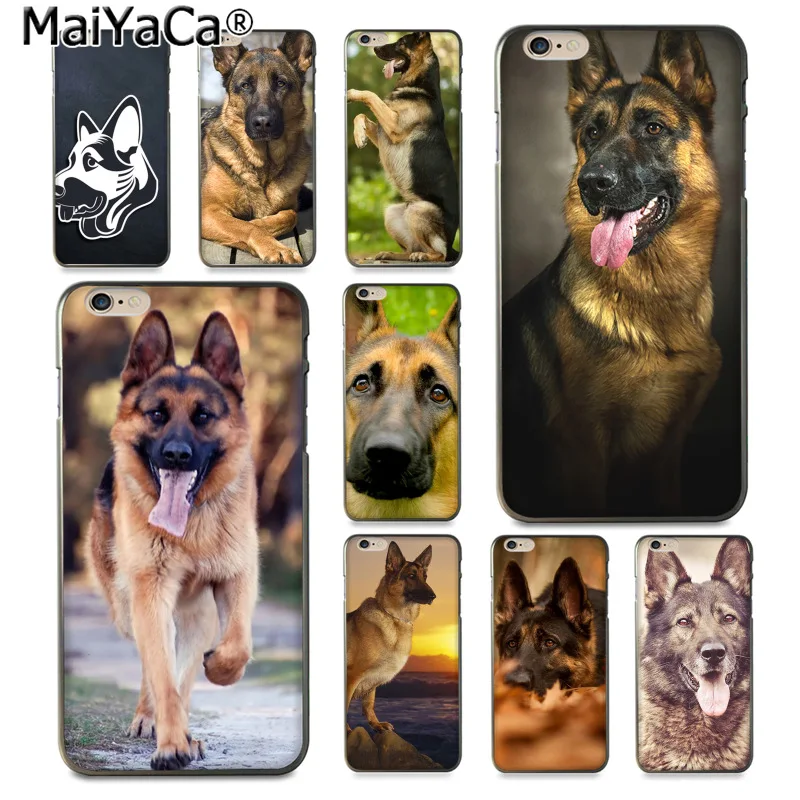 

MaiYaCa Cute animal german shepherd Luxury fashion cell phone case for Apple iphone 11 pro 8 7 66S Plus X 5S SE XS XR XS MAX
