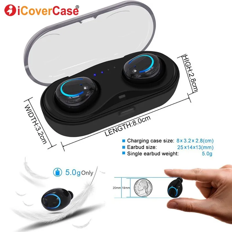 For Huawei Honor Play note 10 V20 V10 V9 V8 9n 9i P smart + plus 2019 Bluetooth Headphone Wireless Earphone Earbud Earpiece Case