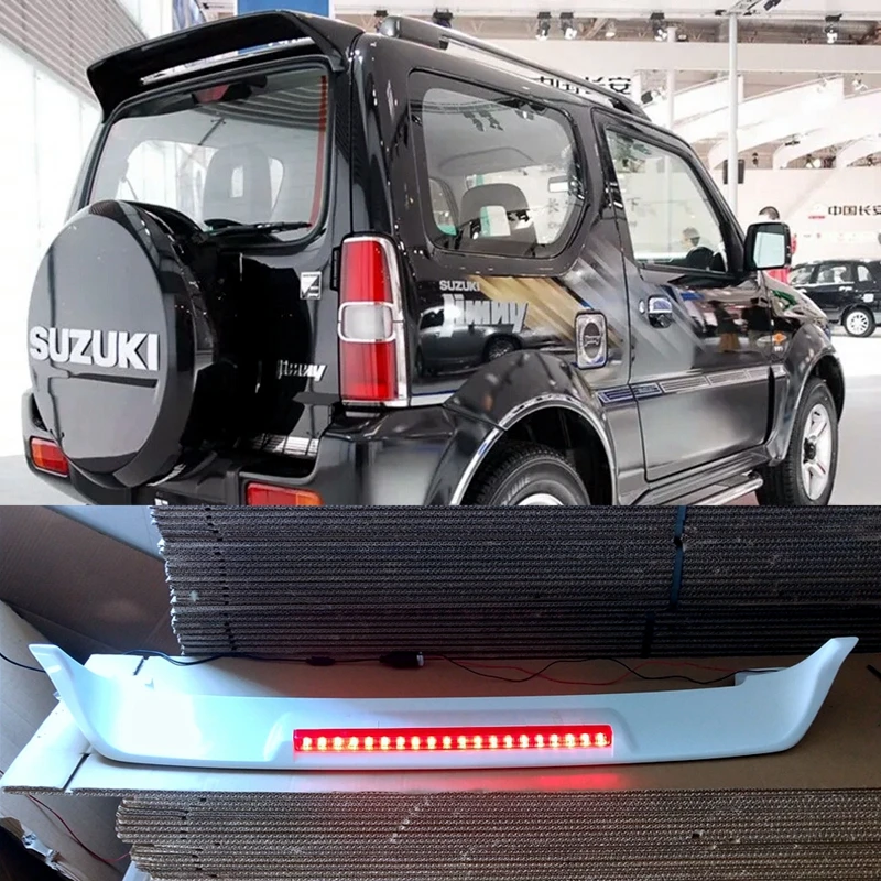 directive lighting PRIMER ABS REAR TRUNK LID AERO WING SPOILER for Suzuki Jimny 2007-2016 of Punching installation spoilers | Автомобили и