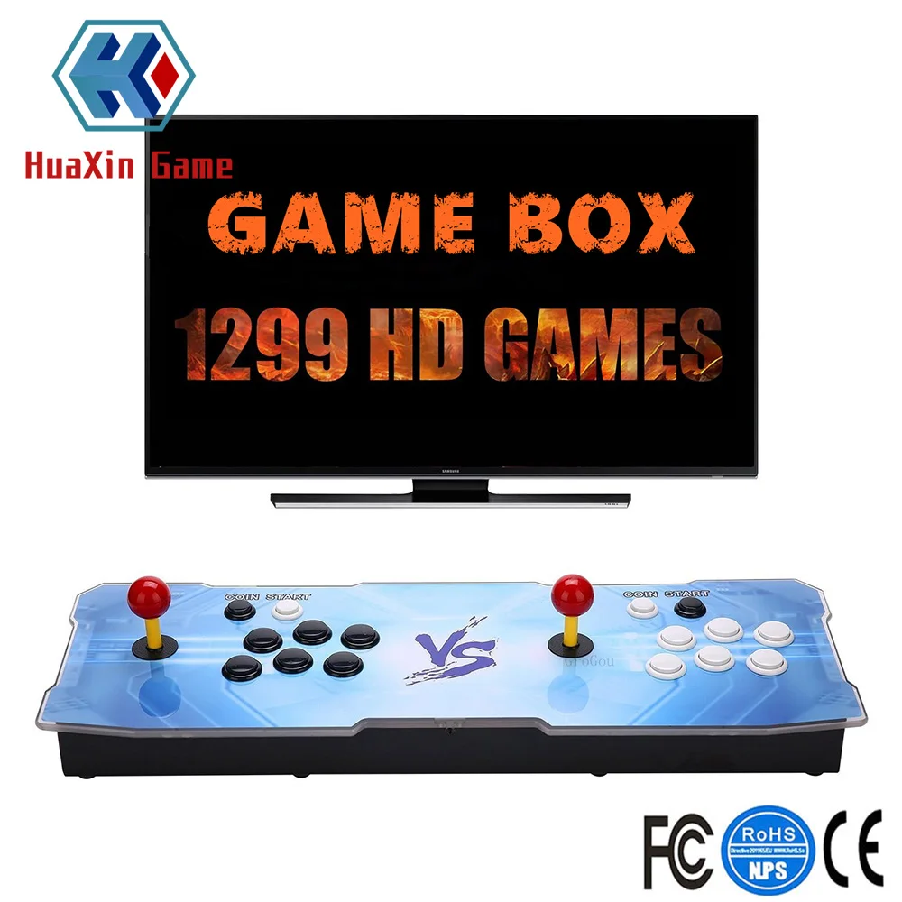 

Arcade Video Game Console 1399 Retro Games Game Box 5s Plus Arcade Machine Double Arcade Joystick Built-in Speaker