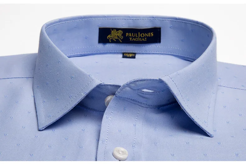 Oxford No-iron мужские рубашки для работы/офиса, классический дизайн, деловые официальные рубашки для мужчин, осенняя и зимняя одежда