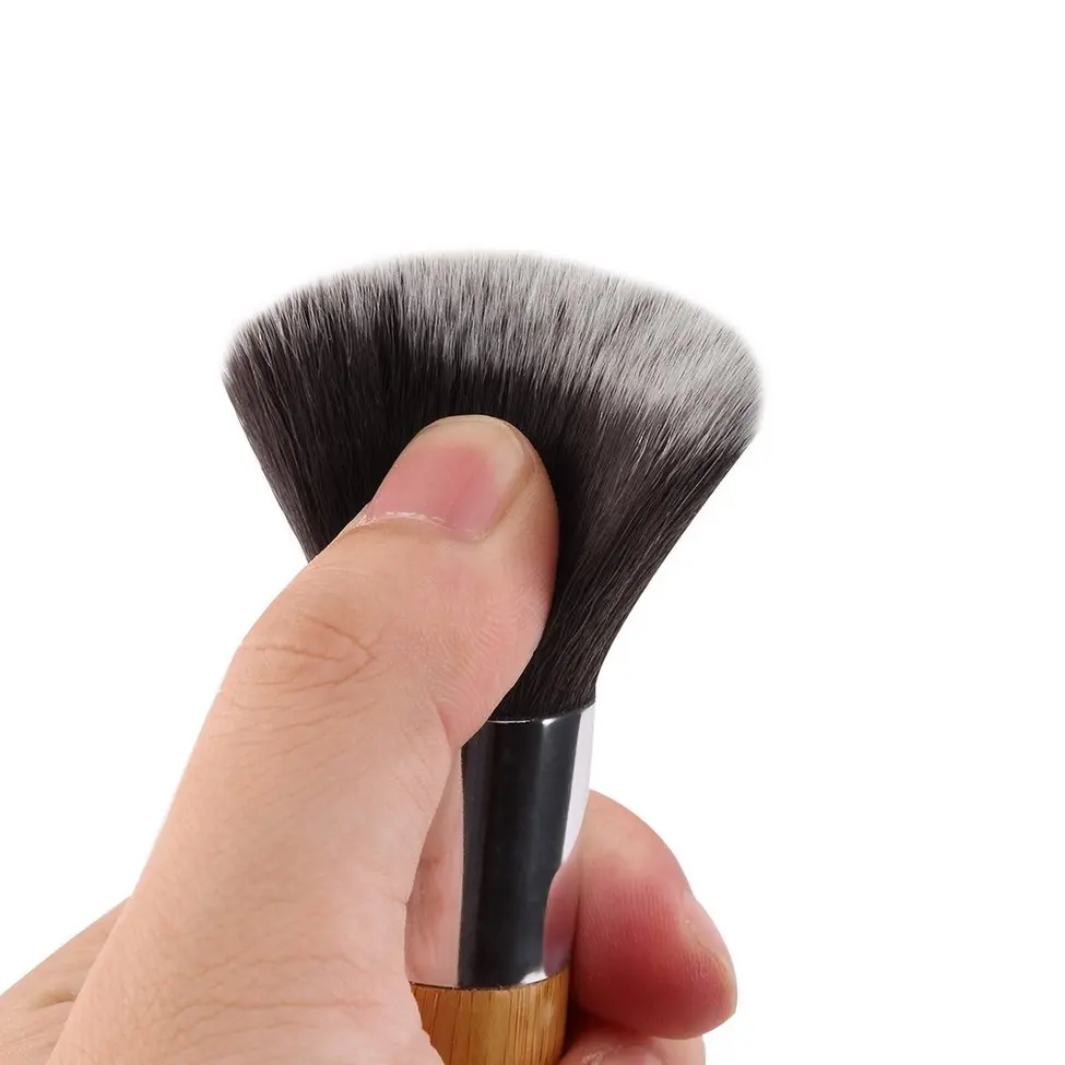 

10Pcs Makeup Brush Set Powder Foundation Travel Cosmetic Brushes Contouring Makeup Brush Tools With Sponge Puff
