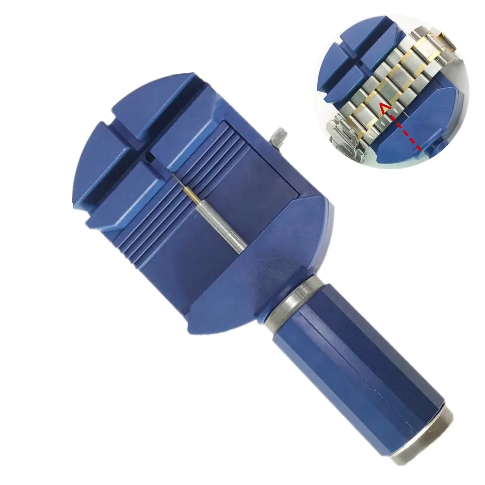 

Stainless Steel Metal Watch Band Link Remover Tool Repair Detaching Device Kits Disassembly Watch Band Strap Adjust Tool