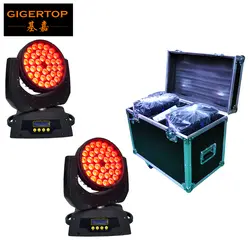 Flightcase 2IN1 Pack 36 Вт светодио дный 10 Moving Head мыть свет RGBW Цвет 4in1 Tyanshine DMX/Звук/светодио дный Авто Режим супер шайба CE ROHS