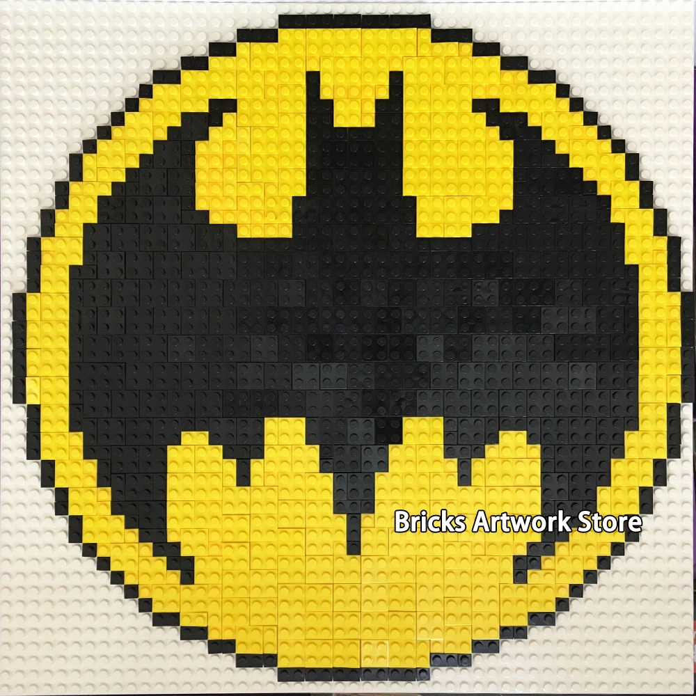 50 50 Pixel Art Mosaic Painting Set Diy Marvel Super Heroes Batman