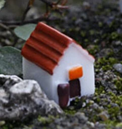 ตัวเลือกสินค้า 10 PC Church House Miniature Fairy Garden บ้านตกแต่งบ้าน MINI CRAFT Micro ภูมิทัศน์ตกแต่ง DIY อุปกรณ์เสริม