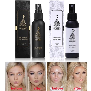 

UCANBE Makeup Setting Spray Dewy or Matte Finish Face Mist Long Lasting Foundation Protector Oil-control Base Cosmetics Fixer