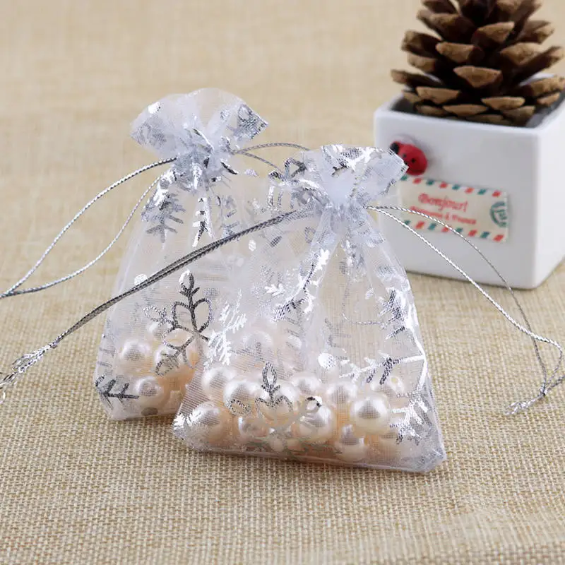 Buy Wholesale China Christmas Plastic Gift Bags Snow Flakes