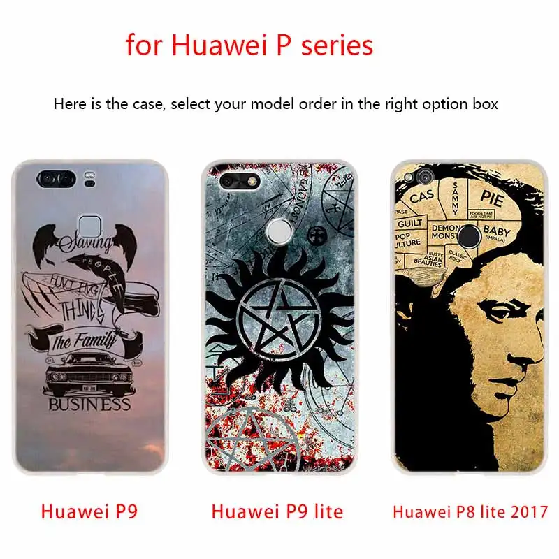 Мягкий чехол для Huawei P40 P30 P20 Pro P10 Lite e Plus P Samrt Z 2020 2019 Supernatural Jensen Ackles|Бамперы| |