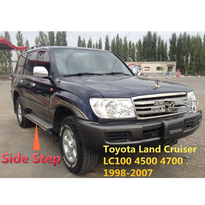 Для Toyota Land Cruiser LC100 FJ100 4500 4700 1998-. Автомобильные подножки боковые ступенчатые
