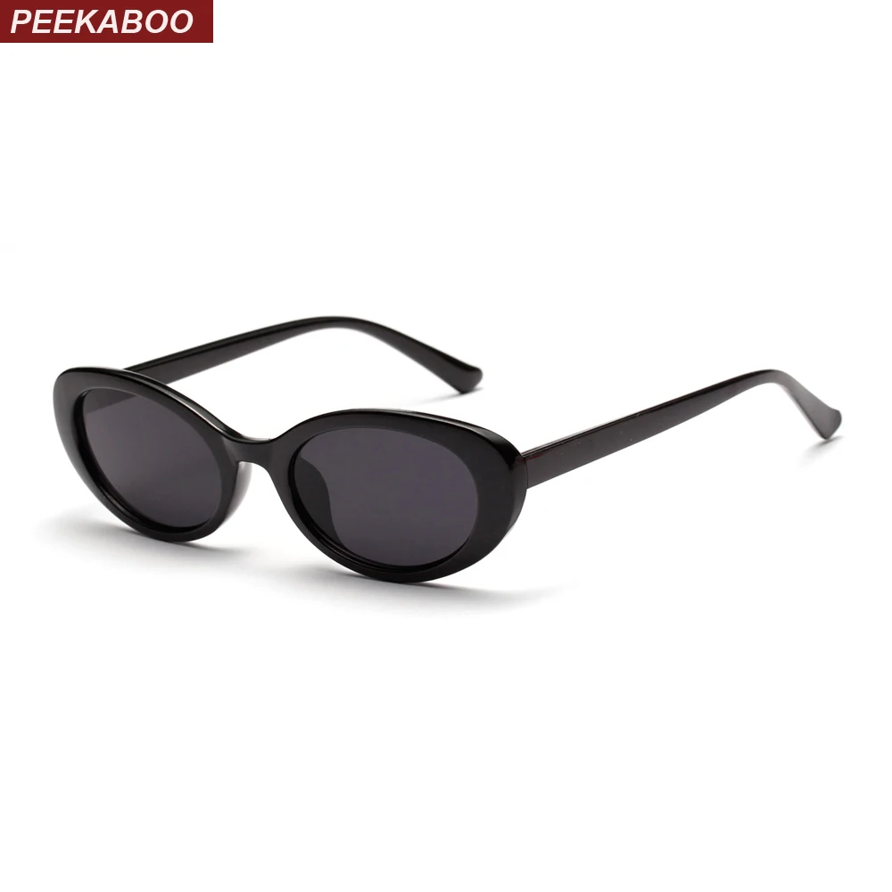 

Peekaboo retro oval sunglasses women small summer accessories 2018 pink white black oval sun glasses for men retro uv400