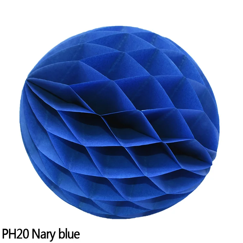 5 шт./2/4/6/8 ''ячеистая структура мяч Бумага цветок Фонари для Одежда для свадьбы, дня рождения ткани Бумага сотовые шары Baby Shower Рождественский Декор - Цвет: PH20navy blue