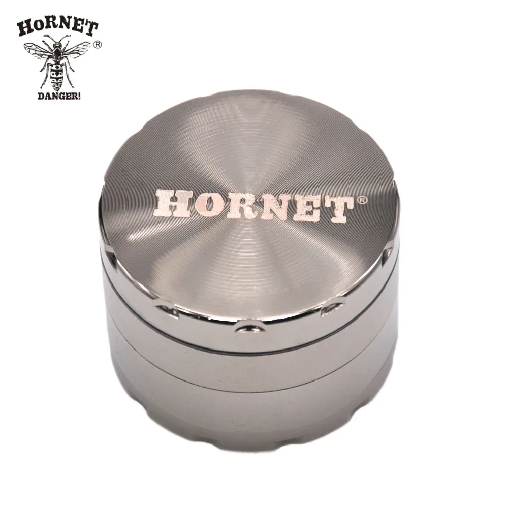 

HORNET 4 Lay Dia.56MM Zinc Alloy Metal Herb tobacco Grinder Hand Muller Spice Grinder Mill Crusher Diamond Teeth