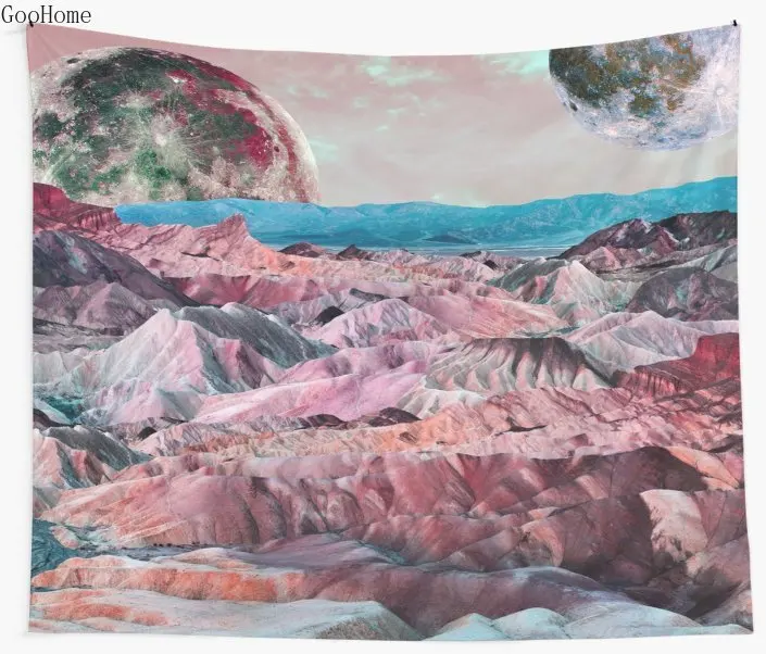 

Off On Another Planet Wall Tapestry Cover Beach Towel Throw Blanket Picnic Yoga Mat Home Decoration