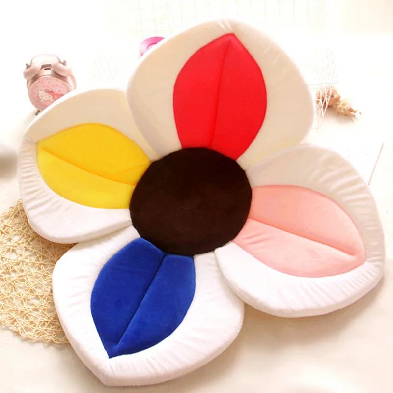 Baby Blooming Flower Bathtub Foldable Appease Bath Tub Infant Newborn Bath Seat Cushion Non-slip Soft Shower Seat Pad Accessory