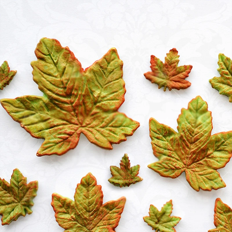 Buy silicone mold fondant molds Leaves Maple Leaf Sugar Cake Mold DIY Chocolate