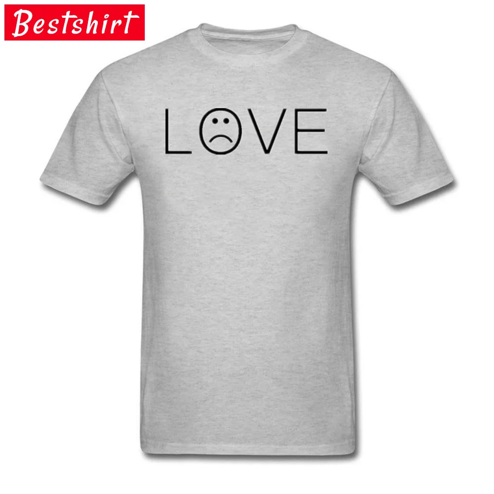 cosie Lil Peep Love T-shirts Faddish Summer Short Sleeve O-Neck Tops & Tees 100% Cotton Men Design Tees Top Quality Lil Peep Love grey