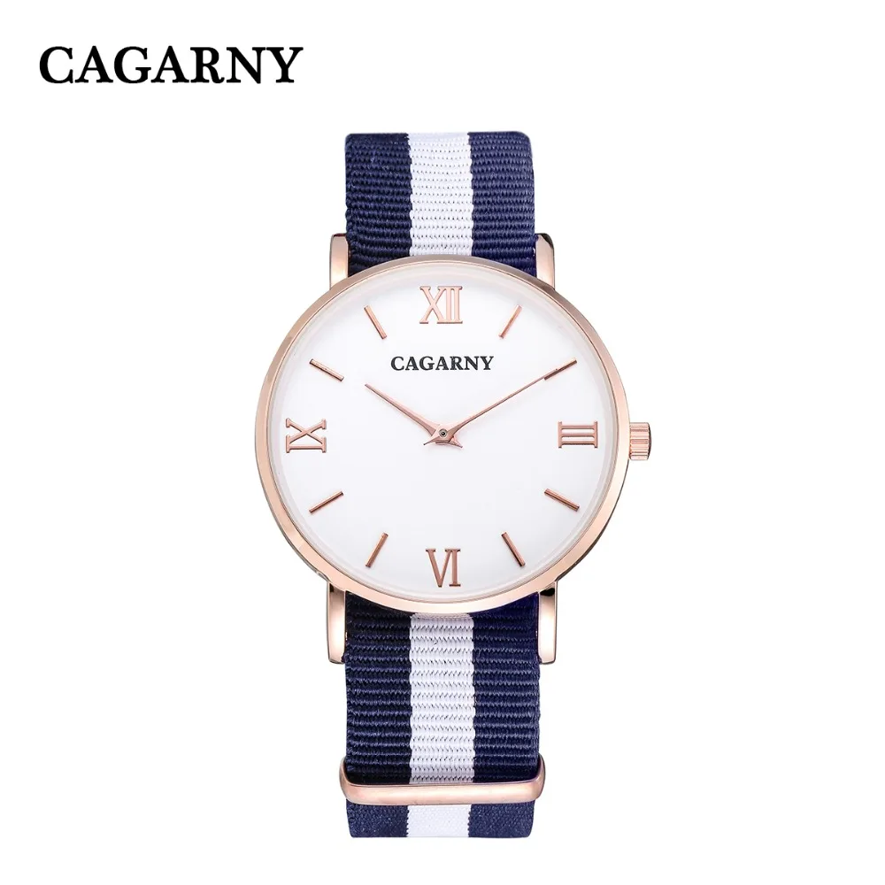 

TOP CAGARNY new fashion trend ladies quartz watch luxury sports ultra-thin nylon strap gift quality Relogio Montre Femme Wrist