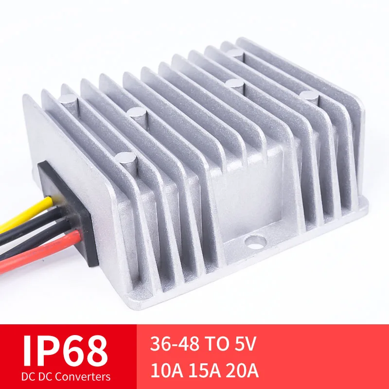 

36-48 TO 5V 10A 15A 20A High Quality DC Converter Step-Down DC Voltage Regulator Voltage Mutual, Suitable for Automot
