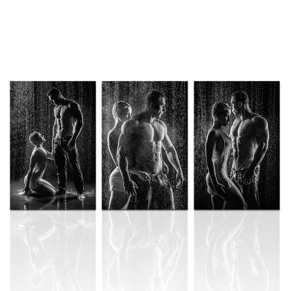 

Visual Art Decor Non Framed Man and Woman in Love Photo Canvas Printing Black and White Picture Canvas Wall Decor HD Canvas Prin
