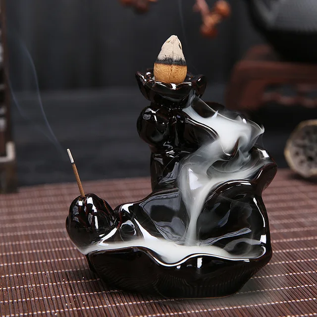 Buy Smoke Backflow Incense Burners Tower Incense Censer Base Ceramics Creative