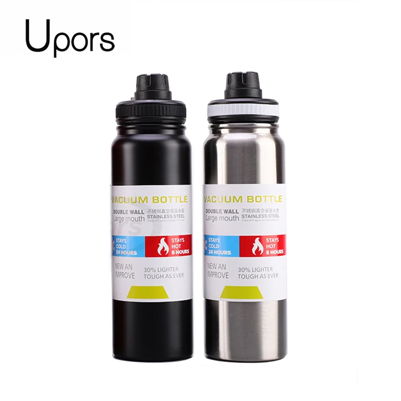 

UPORS Stainless Steel Sport Water Bottle 600ml/800ml Large Capacity Double Wall Vacuum Insulated Tumbler Portable Thermos Bottle