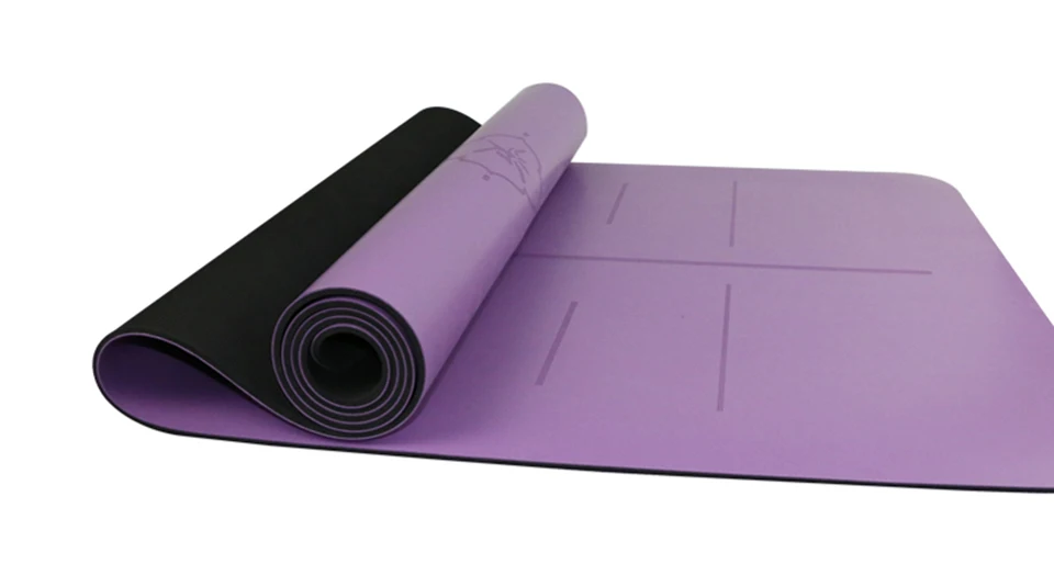 Роскошный спортзал для йоги и пилатеса коврик PU резиновый коврик для йоги упражнения фитнес Коврик для тренировок подушка