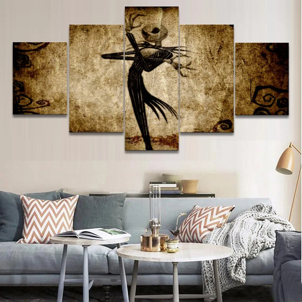 Home Wall Art Decor Modern Frame Bedroom 5 Pieces Modular ...