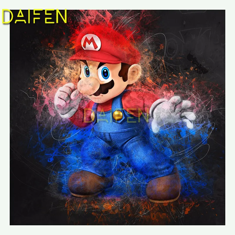 

Full Round Diamond mosaic DIY 3D Diamond painting Full Square Diamond embroidery Cross stitch Super Mario cartoon