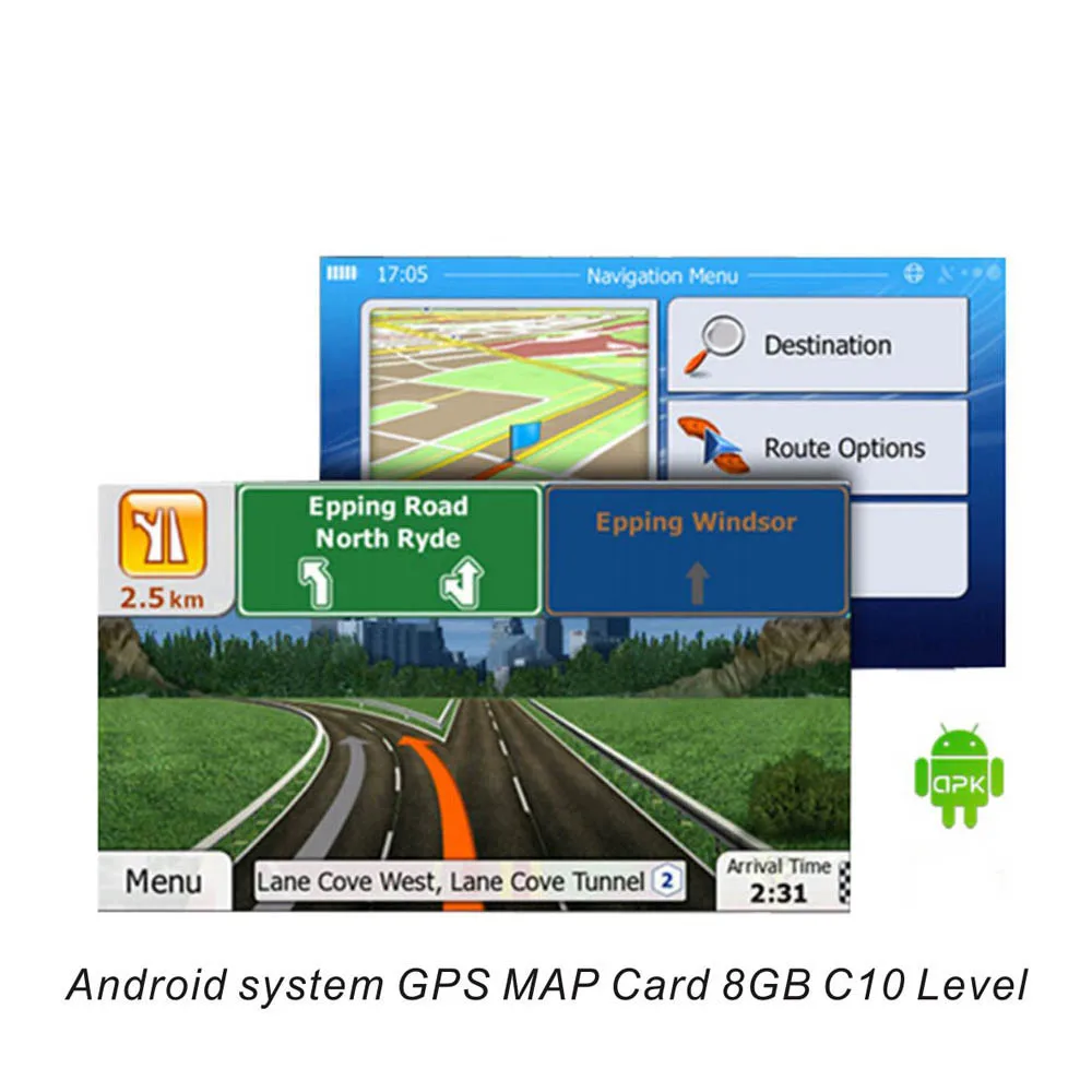 Buy Universal 8G gps maps Micro sd card latest Map for