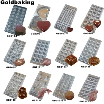 

Goldbaking Polycarbonate Chocolate Molds 3D DIY Candy Tray