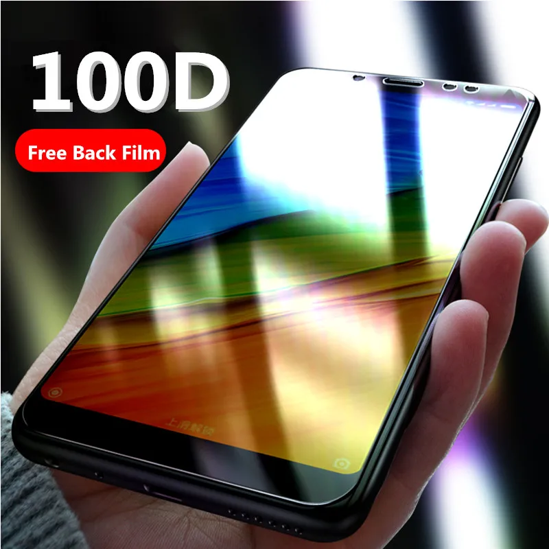 

100D Full Cover Tempered Glass For Xiaomi Redmi 5 Plus Screen Protector For Redmi Note 5A Note 5 6 Pro 7A 5A S2 Protective Glass