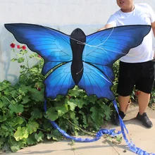 Спорт на открытом воздухе красочный мультфильм воздушный змей с одним леером воздушный змей с хвостом 30 м Летающая линия для детей взрослых