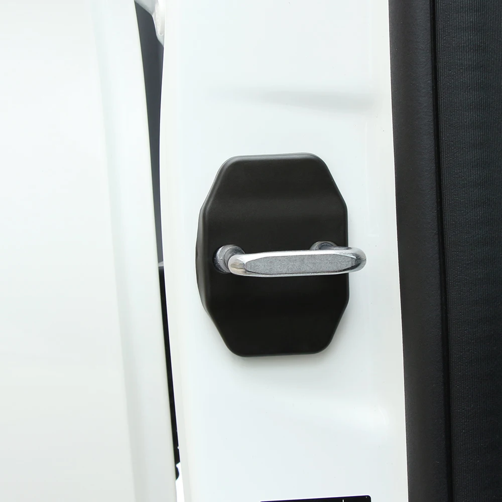 Car Styling Door Lock Buckle Stickers Cover Case Mercedes Benz AMG W213 W204 W205 CLA GLA GLE GLC GLS C E Class car door lock cover car door lock stickers