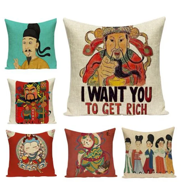 Cheap Cartoon Portrait Decorative Cushion Cover Cotton Linen Pillow Case Pillows for Sofa Living Room Chair Square Home Decor e1458 Cheap Cartoon Portrait Decorative Cushion Cover Cotton Linen Pillow Case Pillows for Sofa Living Room Chair Square Home Decor e1458