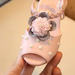 Обувь принцессы Перл детские сандалии для девочек летние ботинки ходока мягкая подошва Antislip малышей носок дети \ женские сандалии