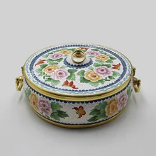 Электромагнитная плита медные в технике перегородчатой эмали жаровня электрическая плита шампунь баранины чашеобразное блюдо Старый Пекин горячий суп горшок