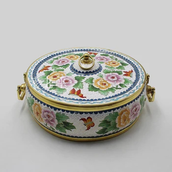 

Electromagnetic cooker Cloisonne copper chafing dish electric cooker shampoo mutton chaffy dish old Beijing hot soup pot