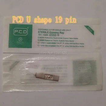 

500pcs/lot Tattoo Needles PCD 19 U Shape Permanent Makeup Eyebrow Blades For Eyebrow Manual Embroidery Microblading Tattoo Pen