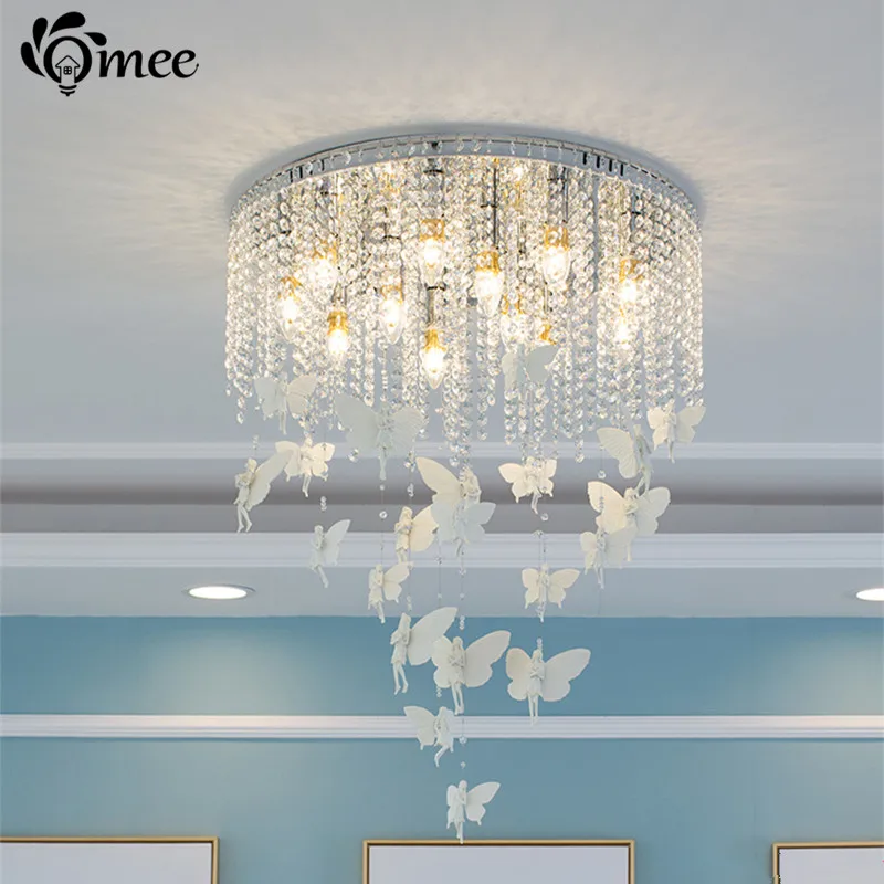 

Modern Led Ceiling Lights Crystal Lamparas De Techo lustre Luminaria Abajur Art Deco Fairy Ceiling Lamp Bedroom light fixtures
