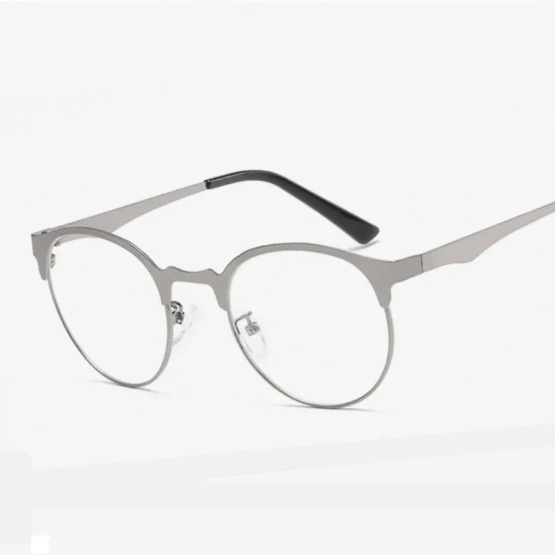 Брендовые оптические оправы для очков, женские очки для близорукости по рецепту, дизайнерские металлические оправы для очков, прозрачные линзы для женщин