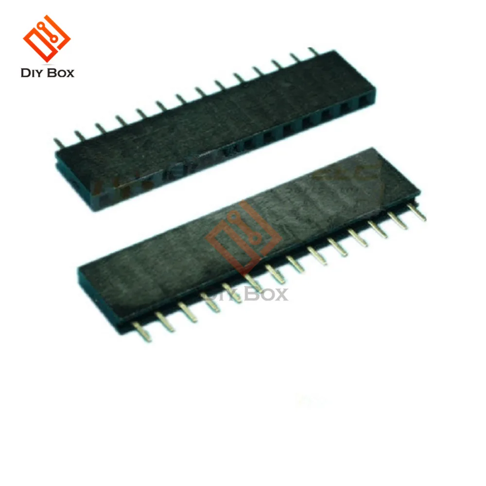 

5PCS Single Row 1x14 14 Pins PCB Socket Female Header 2.54mm