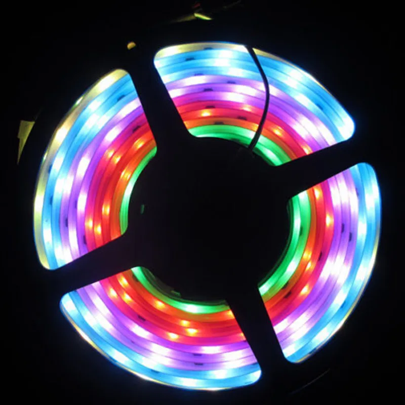 

5m/lot Waterproof SMD5050 RGB led ribbon tape 133 Program RF controller dream magic full color 30LED/m 6803 led strip lights
