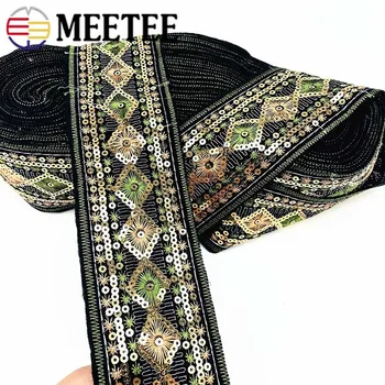 

3Meters Fashion Embroideried Lace Ribbons Jacquard Webbing Tapes Clothes Bag Decorative Lace Trims DIY Garment Craft Accessories